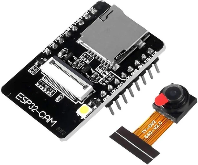 Main image of ESP32-CAM Camera WiFi Bluetooth 4.2 Development Board with OV2640 2MP Camera Module 4M PSRAM Dual-core 32-bit CPU Supports Image Upload via WiFi UART SPI I2C PWM ADC DAC for IoT 1PCS