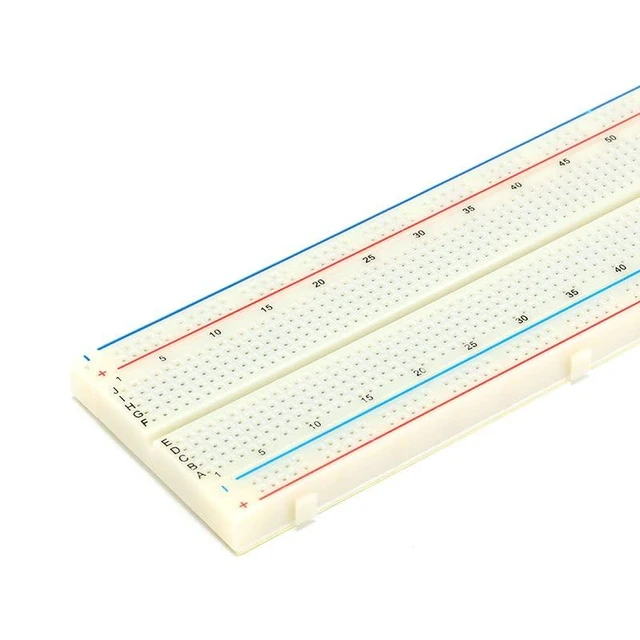 Alt view image 6 of 7 - MB-102 Solderless Breadboard Experimental Board Universal Board with 830 Tie Points 630 Terminal Sockets 200 Distribution Sockets 165mm by 55mm by 10mm ABS for Electronic Circuit Testing 5Pcs
