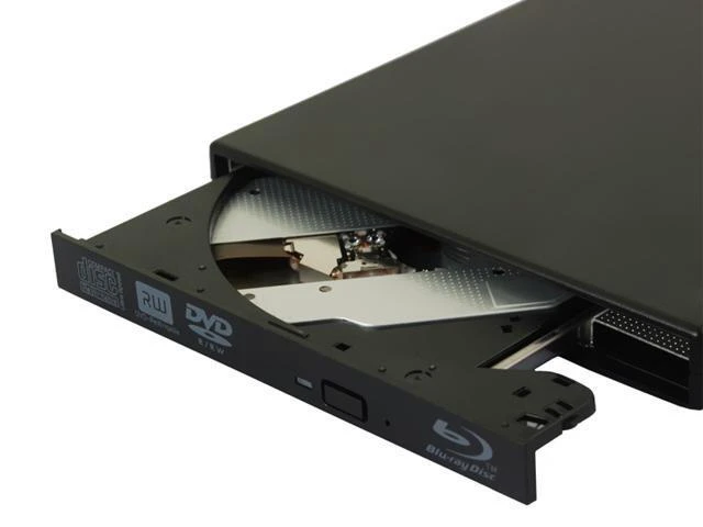 Alt view image 3 of 4 - Black Slim External USB Blu-Ray Player DVD RW Laptop Burner Drive CD DVD Disc Reader USB 2.0 Super Multi Portable Drive Powered for Laptop Desktop PC Mac Computer 1 Pack