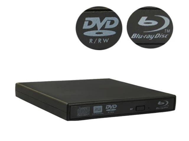 Alt view image 4 of 4 - Black Slim External USB Blu-Ray Player DVD RW Laptop Burner Drive CD DVD Disc Reader USB 2.0 Super Multi Portable Drive Powered for Laptop Desktop PC Mac Computer 1 Pack