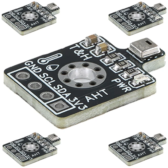 Main image of 5pcs AHT20 Precision Digital Temperature Humidity Sensor Measurement Module I2C IIC Communication Compatible SHT20 Temperature -40 to +120°C Humidity 0 to 100%RH 2.2 to 5.5V 400KHz SMD