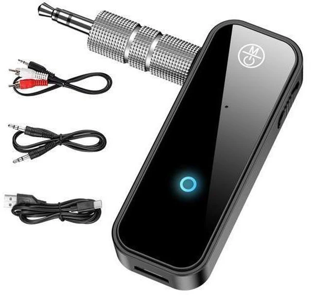 Main image of Bluetooth 5.0 Adapter 3.5mm Jack Aux Dongle 2-in-1 Wireless Transmitter Receiver with RCA & AUX TX and RX Modes for Wireless Audio Headphones TV Car Home Stereo Travel Flight and Gym Use