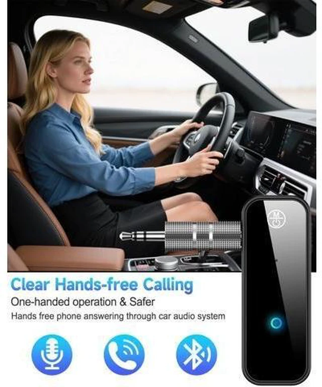 Alt view image 3 of 7 - Bluetooth 5.0 Adapter 3.5mm Jack Aux Dongle 2-in-1 Wireless Transmitter Receiver with RCA & AUX TX and RX Modes for Wireless Audio Headphones TV Car Home Stereo Travel Flight and Gym Use