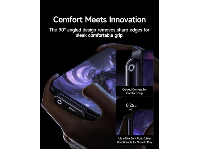 Alt view image 4 of 6 - 100W 5A Right Angle USB-C to USB-C Cable Type C Charger Cord with Atmosphere Light 90° Connector E-Marker Chip 3.3ft for iPhone 16 15 Pro Plus Pro Max Galaxy S24/S23 MacBook and iPad