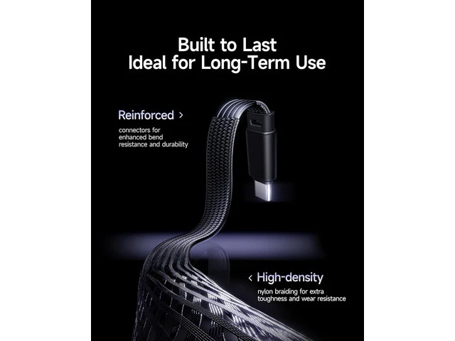 Alt view image 6 of 6 - 100W 5A Right Angle USB-C to USB-C Cable Type C Charger Cord with Atmosphere Light 90° Connector E-Marker Chip 3.3ft for iPhone 16 15 Pro Plus Pro Max Galaxy S24/S23 MacBook and iPad