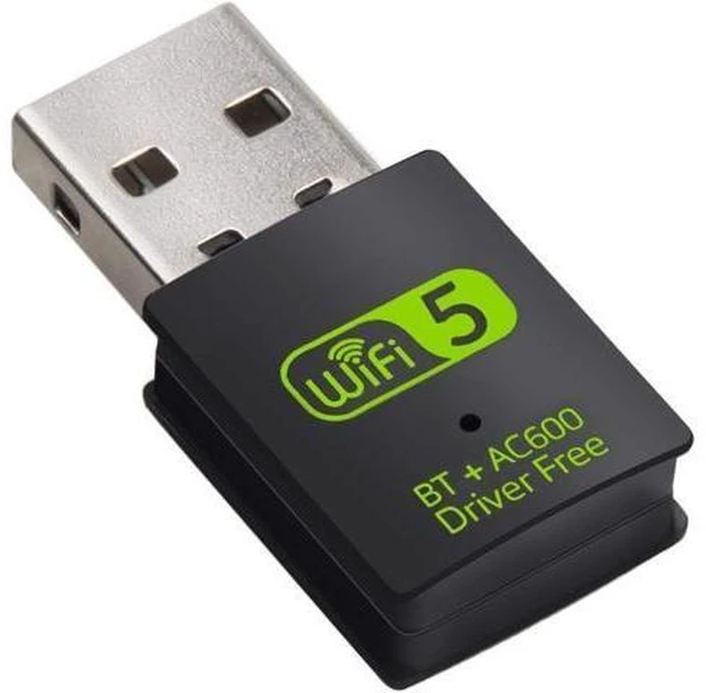 Main image of USB WiFi Bluetooth Adapter 600Mbps Dual Band 2.4/5GHz Wireless Network External Receiver Mini Dongle for PC Laptop Desktop IEEE 802.11a/b/g/n/ac Bluetooth 4.2 Dual Antennas AP Mode for Windows