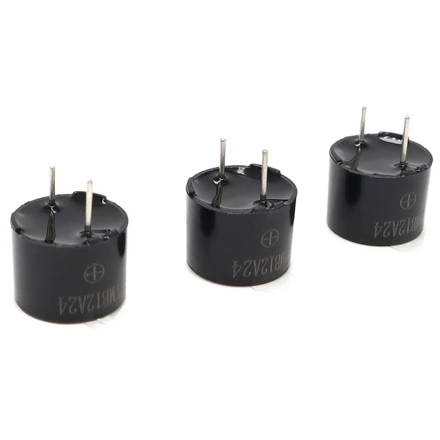 Alt view image 6 of 6 - TMB12A24 24V Integrated Electromagnetic Buzzer 2400Hz Active Solid-State Sounder 12x9.5mm 7.5mm Pin Pitch PBT High Temperature Resistance for Electronic Devices Alarm Systems 20pcs