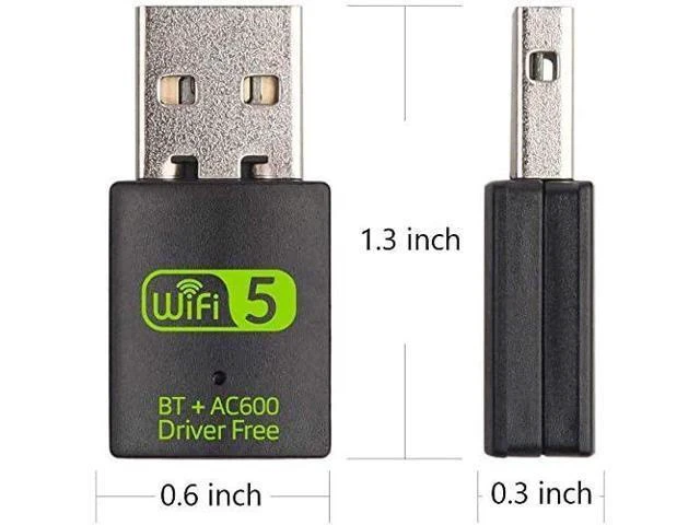 Alt view image 7 of 7 - USB WiFi Bluetooth Adapter 600Mbps Dual Band 2.4/5GHz Wireless Network External Receiver Mini Dongle for PC Laptop Desktop IEEE 802.11a/b/g/n/ac Bluetooth 4.2 Dual Antennas AP Mode for Windows