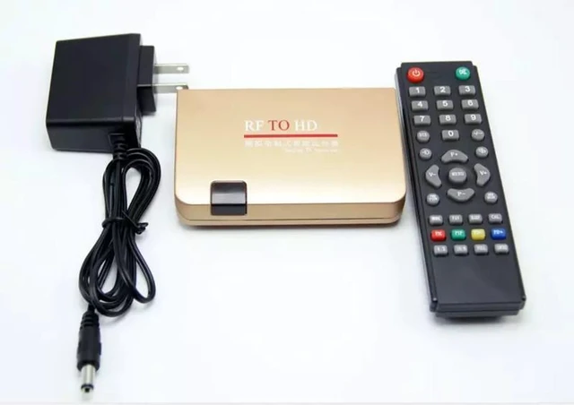 Alt view image 6 of 7 - RF to HDMI Converter Analog Signal Selector HD Receiver with Remote Control Menu Navigation Automatic Channel Preset Search for Cable TV Closed Circuit Input and TV Source Switching