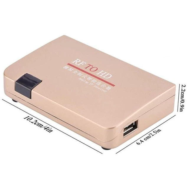 Alt view image 7 of 7 - RF to HDMI Converter Analog Signal Selector HD Receiver with Remote Control Menu Navigation Automatic Channel Preset Search for Cable TV Closed Circuit Input and TV Source Switching