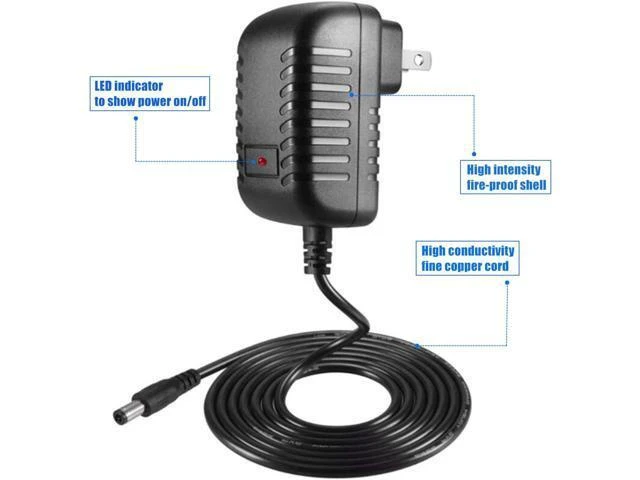 Alt view image 5 of 7 - Universal AC-DC Power Adapter 15V 1A 15W AC100V-240V 50/60Hz Input DC15V 100mA-1000mA Output 5.5mm x 2.1mm Plug with 8 DC Plug Adapters Inner Positive Outer Negative