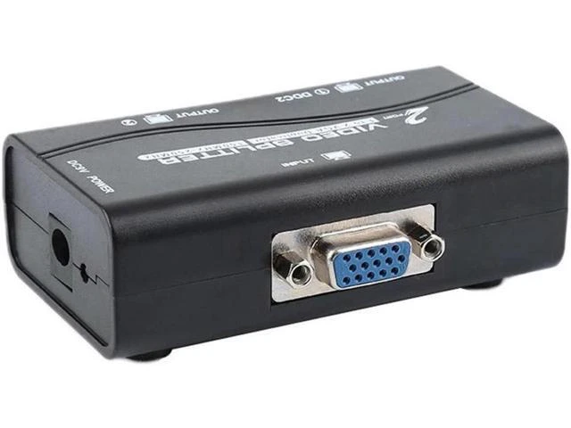 Alt view image 3 of 6 - 1X2 VGA Splitter 1 Input 2 Output 2 Port High Resolution Video Splitter HUB 250MHz 1920x1440@60Hz DDC DDC2 DDC2B Compatible 100ft/30m Transmission 3 Daisy Chained for Computer Monitors