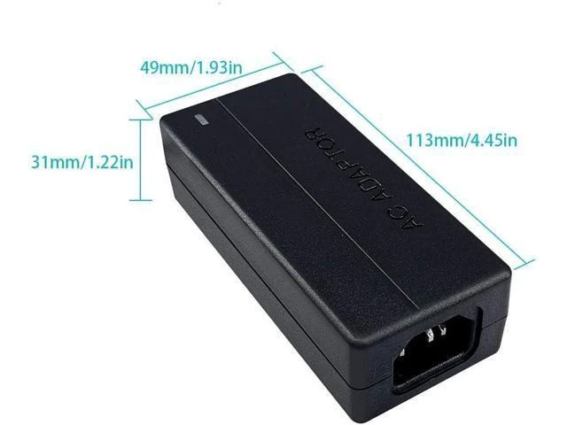 Alt view image 4 of 7 - 12V 4A 48W AC/DC Power Adapter Power Supply with 5.5x2.1mm DC Plug 100-240V 50/60Hz Input Voltage Current Short-Circuit & Thermal Protection for LCD Monitors and LED Strip Lights