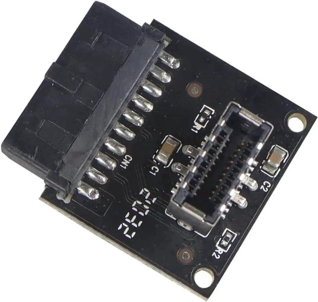 Main image of USB 3.1 Front Panel Socket to USB 3.0 20Pin Header Cable 20P Type-E Connector Adapter for ASUS PC Motherboard Plug and Play Internal Front Panel Connection Black 1 Pack