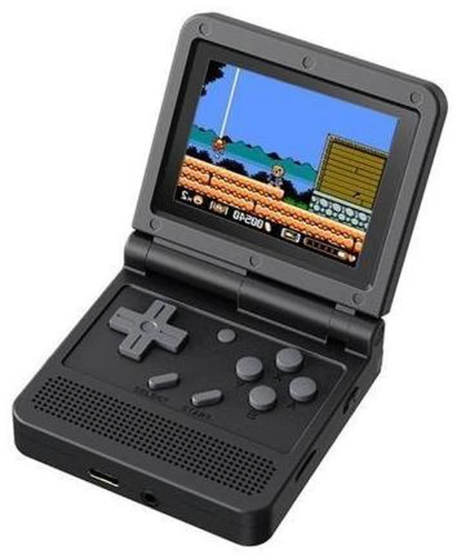 Main image of V90 Handheld Game Console Retro Gaming Device with 3.0 inch IPS Screen 320x240 Resolution 64-bit ARM9 CPU 16GB Memory SituOS Operating System Black Portable Design