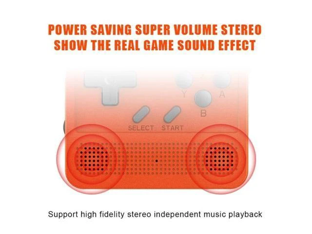 Alt view image 6 of 7 - V90 Handheld Game Console Retro Gaming Device with 3.0 inch IPS Screen 320x240 Resolution 64-bit ARM9 CPU 16GB Memory SituOS Operating System Black Portable Design