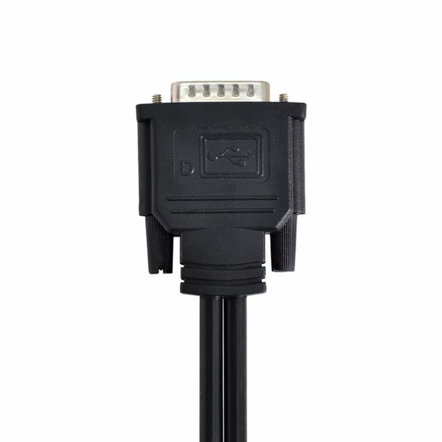 Alt view image 4 of 7 - DMS-59pin Male to Dual 15Pin VGA RGB Female Splitter Extension Cable 1920 x 1200p 1080p 10.8Gbps Video Adapter for PC Graphics Card Dual Monitor Split Screen Display Home Office Workstation