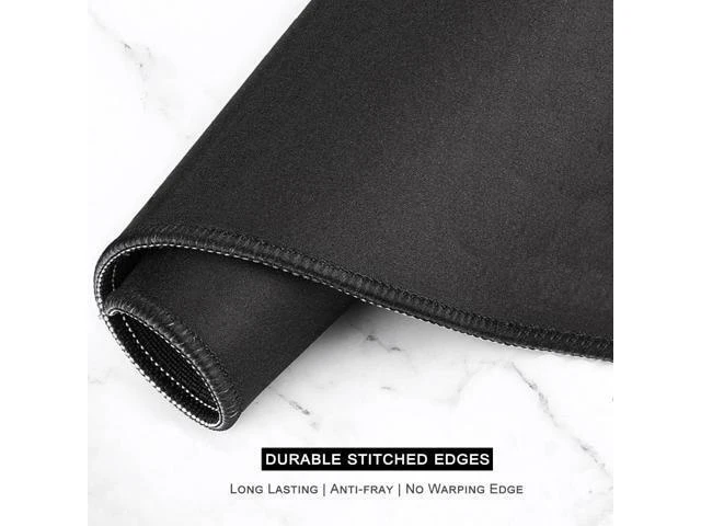 Alt view image 5 of 7 - Large XXL Gaming Mouse Pad Desk Mat Extended Long Desktop Mousepad and Desk Pad for Keyboard and Mice Thin Profile Surface for Desktop Black White Forest 31.5 x 11.8 Inch