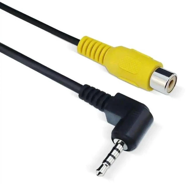 Alt view image 2 of 7 - 2.5mm 4-Pole Jack to RCA Female AV Adapter Cable Rear View Camera Video Conversion Cord for Car GPS Navigation Stereo Audio & Video Signal Transmission Plug-and-Play Wiring Compact Design