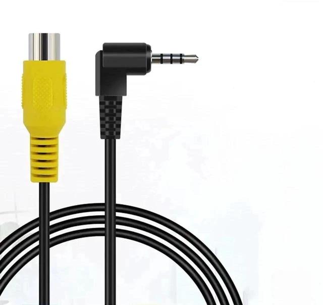 Alt view image 5 of 7 - 2.5mm 4-Pole Jack to RCA Female AV Adapter Cable Rear View Camera Video Conversion Cord for Car GPS Navigation Stereo Audio & Video Signal Transmission Plug-and-Play Wiring Compact Design