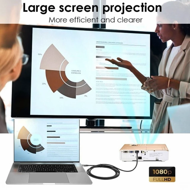 Alt view image 6 of 7 - USB3.0 Male to HDMI Male Cable Converter Adapter USB Source to HDMI Video Output 1080P@60Hz Extended or Mirrored Display for Windows Laptop PC Projector Monitor 1.8m Not for 4K/8K