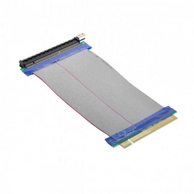 Alt view image 5 of 7 - PCI-E Express 16X Riser Extender Card Male to Female FFC Ribbon Cable 1-Slot High Speed Flexible Cable for PCIe 1X 4X 8X 16X Cards 1U 2U 3U Chassis 20cm