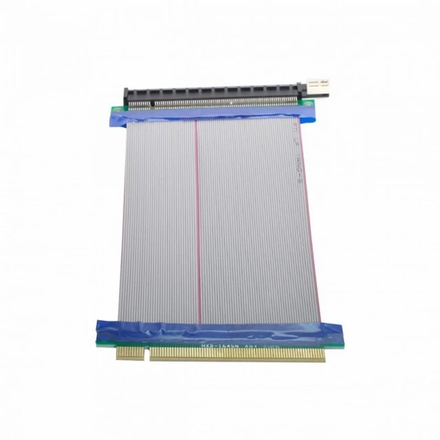 Alt view image 7 of 7 - PCI-E Express 16X Riser Extender Card Male to Female FFC Ribbon Cable 1-Slot High Speed Flexible Cable for PCIe 1X 4X 8X 16X Cards 1U 2U 3U Chassis 20cm