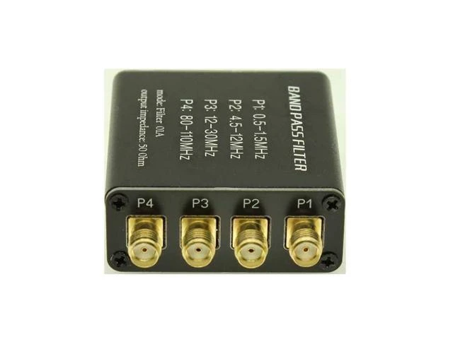 Alt view image 3 of 7 - Malachite Radio Pre-Filter BPF Bandpass Filter with 50 Ohm SMA Socket for Medium-Wave Short-Wave and FM Broadcast Interference Reduction All-Metal Aluminum Shell Radio Accessory