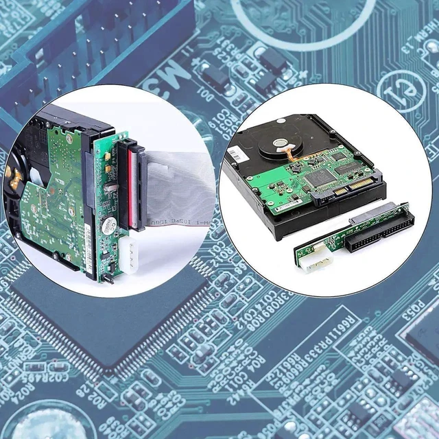 Alt view image 7 of 7 - 40Pin SATA to IDE Adapter 3.5-Inch Desktop PATA Bridge Card SATA Female to 40Pin Male Converter for IDE HDD CD/DVD Optical Drive ATA 100/ATA 133 Windows Linux Bootable System Disk