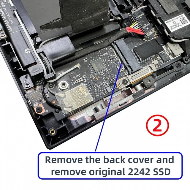 Alt view image 6 of 7 - NGFF NVMe M-Key 2242 to 2280 M.2 SSD Extension Adapter 22x42mm to 22x80mm Male to Female PCI-Express4.0 x4 2280 Drive Storage Upgrade 2mm Maximum SSD Height Compatible with Legion Go Game Boy