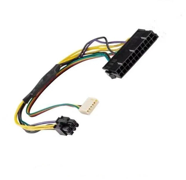 Alt view image 5 of 5 - 24Pin to 6Pin ATX Power Adapter Cable for Z220 Z230 SFF/MT/TWR Workstations 18AWG Tinned Copper Motherboard Power Converter Standard PSU Replacement 33cm 13" Plug-and-Play No Drivers Needed