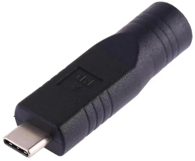 Alt view image 2 of 4 - 6.0x4.4mm DC Female to USB-C Male Power Adapter Connector DC Round Port to Type-C Power Converter Compact Plug and Play Charging Adapter for Notebooks Portable Monitors and Small Electronics