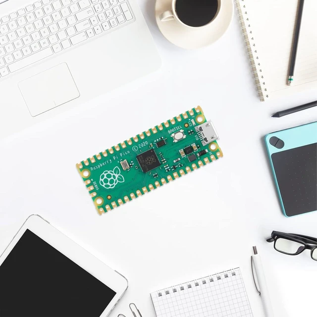 Alt view image 2 of 7 - RP2040 Pico Microcontroller Development Board Dual-Core ARM Cortex M0+ Processor up to 133 MHz 2MB Quad SPI Flash SPI/I2C/UART GPIO USB 1.1 Controller Module C/C++/Python 2 Pack