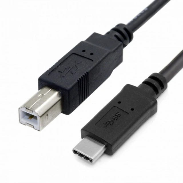 Alt view image 2 of 7 - Type-C Male to USB 2.0 Type-B Male Data Cable USB-C 3.1 Host OTG Device Connection Lead 480Mbps Bidirectional Transfer for Direct MIDI Keyboard and Printer Connection 100cm