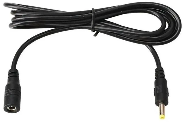 Main image of DC Power Extension Cable with 4.0mm by 1.7mm Female Jack and Male Plug Copper Conductor Adapter Cord for Portable Monitors LED Light Strips IP Cameras 1.5M 1 Pack