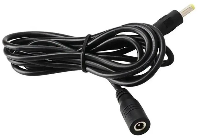 Alt view image 3 of 3 - DC Power Extension Cable with 4.0mm by 1.7mm Female Jack and Male Plug Copper Conductor Adapter Cord for Portable Monitors LED Light Strips IP Cameras 1.5M 1 Pack
