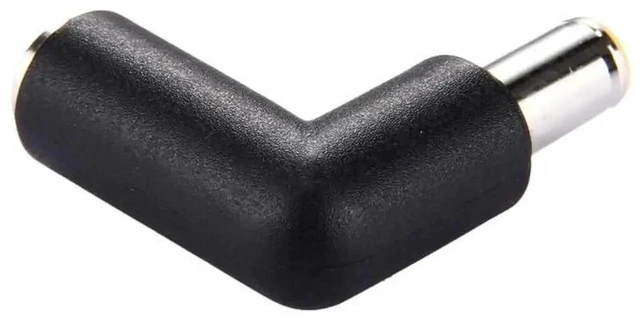 Alt view image 3 of 4 - 90 Degree Right Angle DC 7.9x5.4mm Male to Female Power Connector Adapter DC Barrel Plug Converter Elbow Extension for Laptop Charger Plug and Play Reinforced Housing Portable Travel Accessory