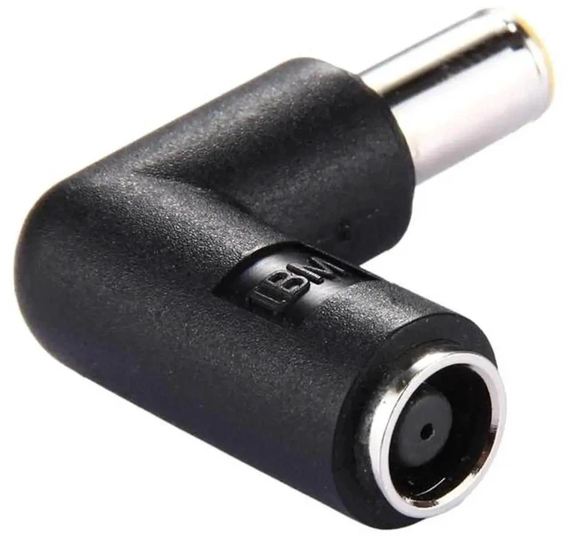 Alt view image 2 of 4 - 90 Degree Right Angle DC 7.9x5.4mm Male to Female Power Connector Adapter DC Barrel Plug Converter Elbow Extension for Laptop Charger Plug and Play Reinforced Housing Portable Travel Accessory
