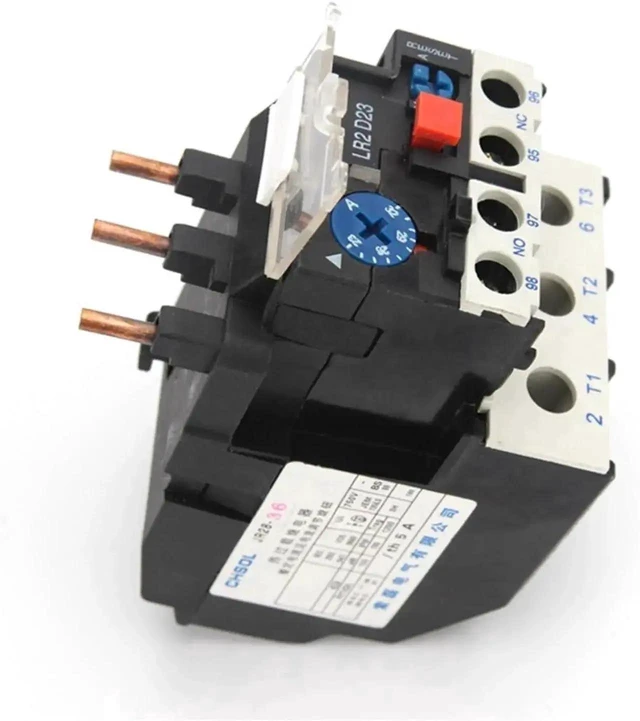 Alt view image 2 of 6 - JR28-36 Adjustable Thermal Overload Relay Three-Phase Motor Overload Protection Relay Current Ranges 17-25A/23-32A/28-36A 50/60Hz LR2 D23 Interchangeable AC Contactor Mounting