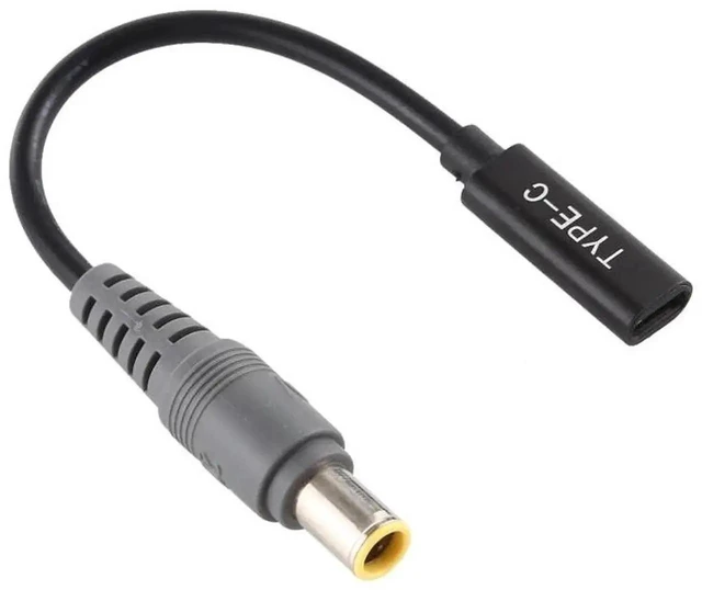 Alt view image 5 of 6 - USB-C PD to 7.9x5.5mm DC Power Charging Cable Type-C Male Input to DC Male Barrel Plug Conversion Cord 100W 5V/9V/12V/15V/20V Output for Legacy Laptops and Electronics