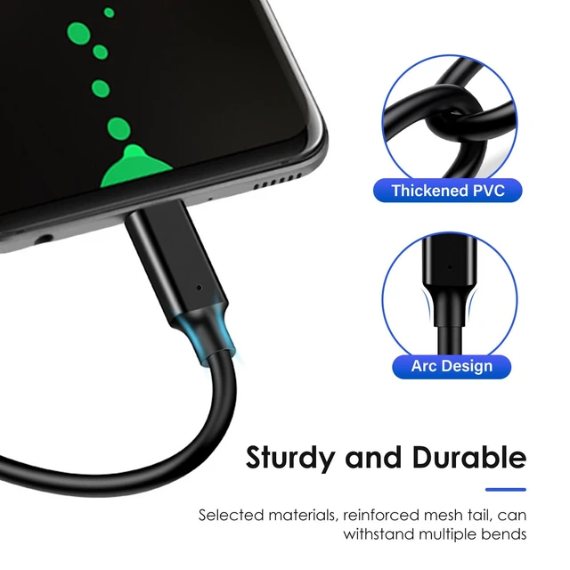 Alt view image 5 of 7 - USB A to Type-C Cable 2-Pack 3.3ft USB 3.1/3.2 Gen 2 10Gbps Data Transfer 60W 3A Fast Charging Cord for External SSD Nintendo Switch and Compatible Devices