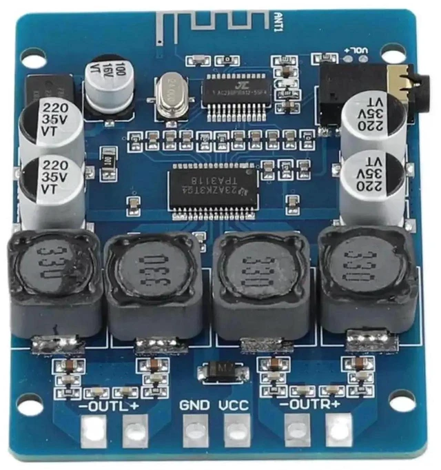 Alt view image 2 of 3 - XH-M314 Bluetooth Audio Amplifier Board TPA3118 2x45W Digital Stereo Amp Module DC 12-28V Input Wireless Pairing Low Distortion Compact Circuit Board for Car Home Theater and Subwoofer Systems