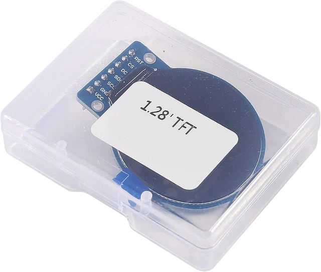 Alt view image 4 of 7 - 1.28 Inch Round TFT LCD Display Module RGB 240x240 Resolution GC9A01 Driver 4 Wire SPI Interface 240x240 PCB for Raspberry Pi Nano and STM32 Overall Dimensions 38mm x 45.5mm x 3.2mm 2PCS