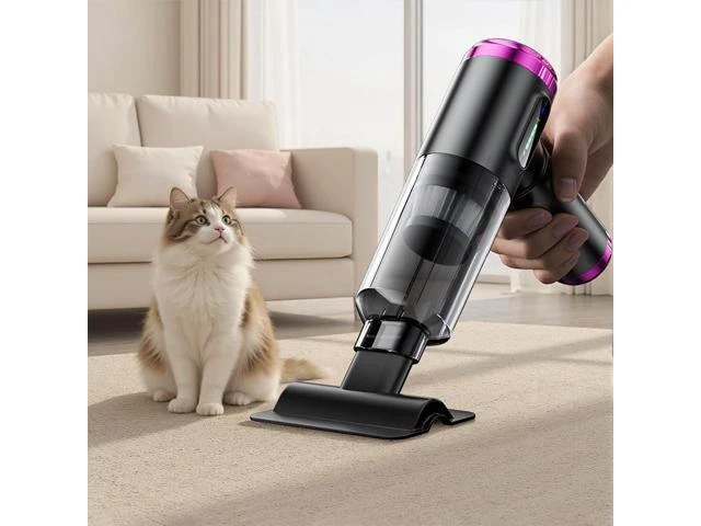Alt view image 2 of 5 - ST-6901BPlus Cordless Handheld Vacuum Cleaner and Blower 2-in-1 Suction Blowing Dust Remover 100W 80000 RPM Type-C Rechargeable for Car & Home 22.3 x 4.5 x 16.9 cm Black Gold/Silver Purple