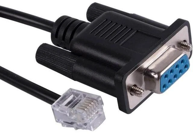 Main image of DB9 RS232 Serial Cable DB9 Female to RJ12 6P6C Male Console Adapter 940-0144A Replacement Shielded Cable for Rack PDU and ATS Local Configuration Status Monitoring Firmware Upgrades 1.8-meter