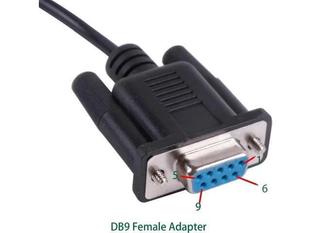 Alt view image 4 of 5 - DB9 RS232 Serial Cable DB9 Female to RJ12 6P6C Male Console Adapter 940-0144A Replacement Shielded Cable for Rack PDU and ATS Local Configuration Status Monitoring Firmware Upgrades 1.8-meter