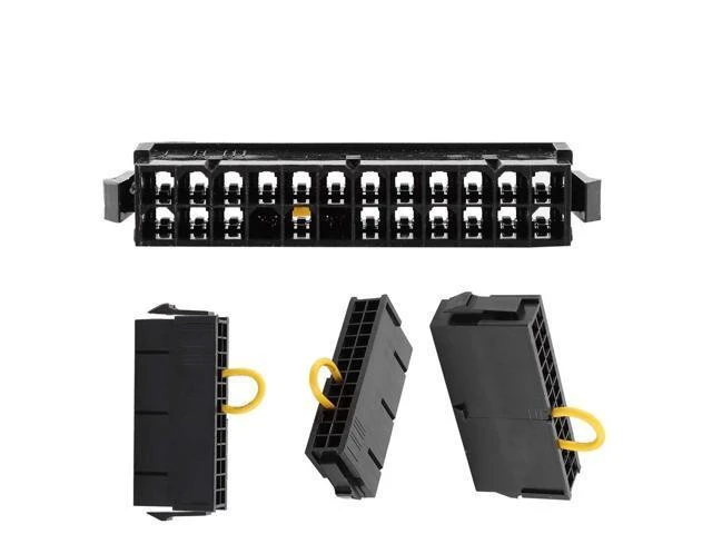 Alt view image 2 of 7 - 24-Pin ATX Power Supply Jumper Bridge Tool 20+4 Pin PSU Starter Module Independent Reboot Connector for Motherboard-Free Power-On Testing and Mining Systems Black 6 x 2.5 x 1.2 cm 1 Pack