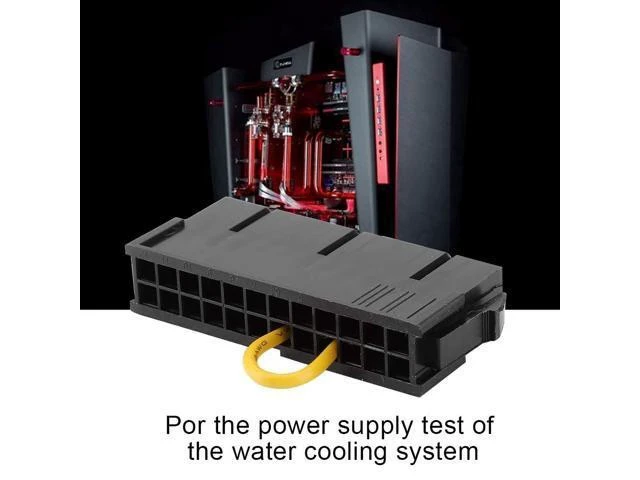 Alt view image 3 of 7 - 24-Pin ATX Power Supply Jumper Bridge Tool 20+4 Pin PSU Starter Module Independent Reboot Connector for Motherboard-Free Power-On Testing and Mining Systems Black 6 x 2.5 x 1.2 cm 1 Pack