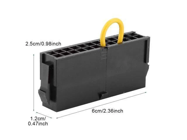 Alt view image 5 of 7 - 24-Pin ATX Power Supply Jumper Bridge Tool 20+4 Pin PSU Starter Module Independent Reboot Connector for Motherboard-Free Power-On Testing and Mining Systems Black 6 x 2.5 x 1.2 cm 1 Pack
