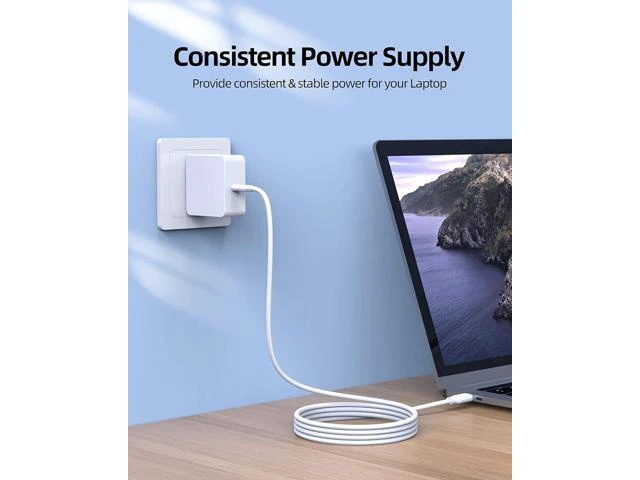 Alt view image 7 of 7 - 65W Type-C Laptop Charger and AC Power Adapter with Power Cord for Samsung Galaxy Book 2 360 NP730QED Book 2 Pro NP950XED/NP930XED Book 2 Pro 360 NP930QED/NP950QED Chromebook 2 360 XE520QEA